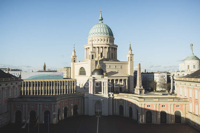 Alemanha, Brandemburgo, Vista aérea do Palácio da Cidade de Potsdam — Fotografia de Stock