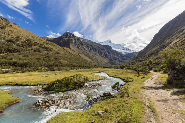 South America, Peru, Andes, National park Huascaran, Mountain landscape ...