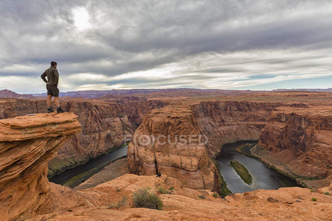 USA, Vereinigte Staaten von Amerika, arizona, page, colorado river, glen canyon nationales Erholungsgebiet, hufeisenkurve (king bend), river loop, hufeisenkurve des colorado river — Stockfoto
