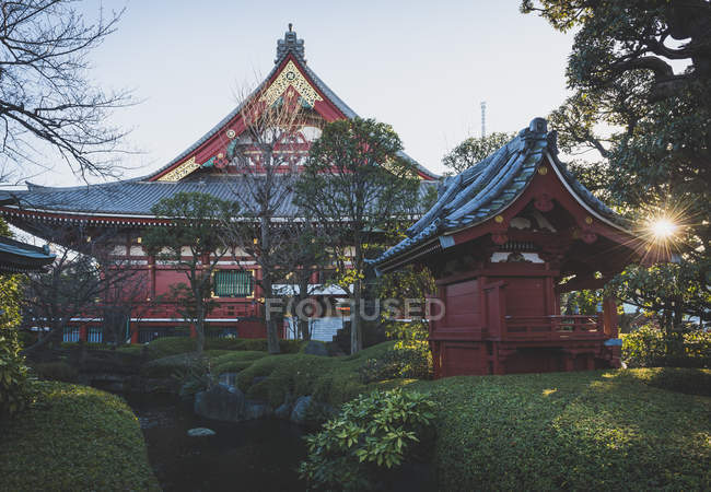 Giappone, Tokio, Asakusa, Sens-ji-Temple durante il giorno — Foto stock