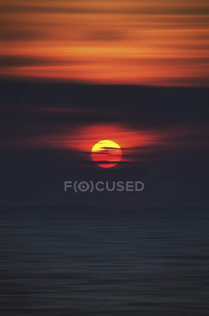 Pôr do sol em Menorca, Ilhas Baleares, Mediterrâneo, Espanha — Fotografia de Stock