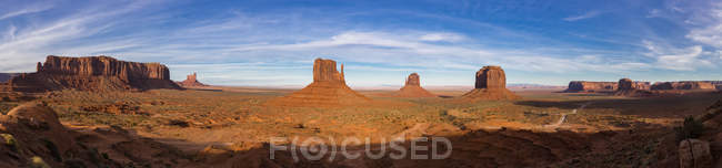Stati Uniti d'America, Sud-Ovest, Colorado Plateau, Utah, Arizona, Navajo Nation Reservation, Monument Valley — Foto stock