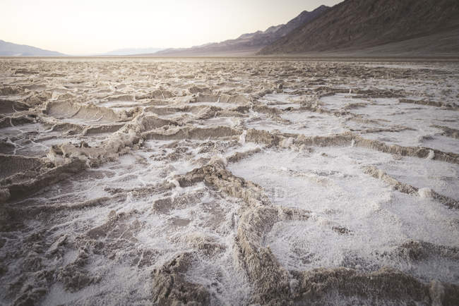 USA, California, Death Valley, Badwater Basin at sunset — Stock Photo