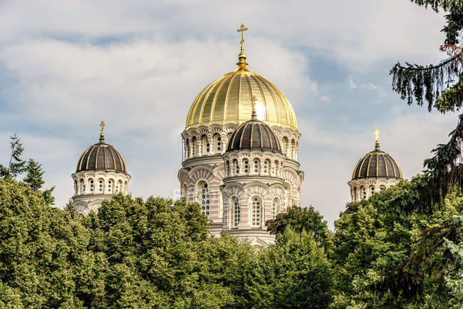 Lettland, Riga, Geburtskathascar a Riga, Orthodoxe Kirche, Hauptstadt, Hansestadt, Baltikum — Foto stock