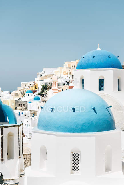 Grécia, Santorini, Oia, Igreja Ortodoxa Grega — Fotografia de Stock