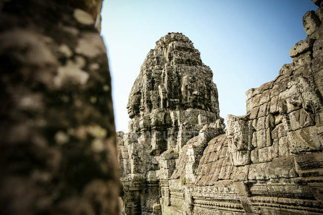 Cambodia, Angkor Wat, Angkor Thom, Bayon temple — Stock Photo