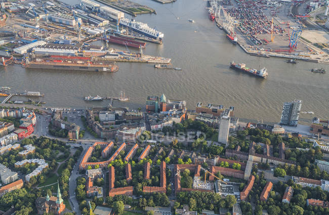 Altona district in Hamburg — стокове фото