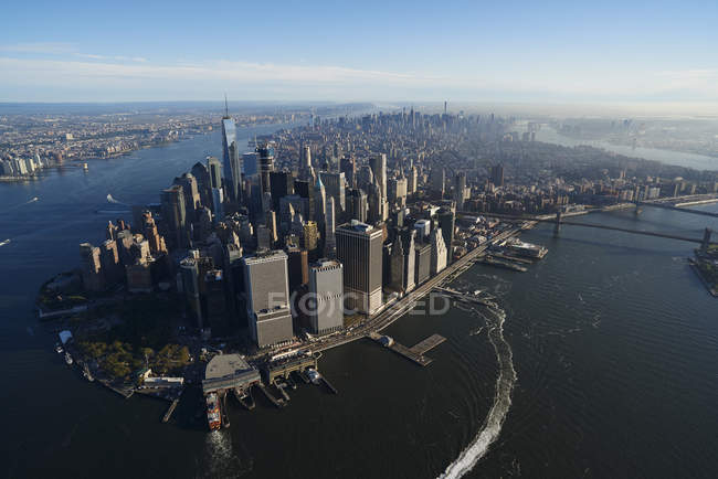 Fotografía aérea de Nueva York, Estados Unidos - foto de stock