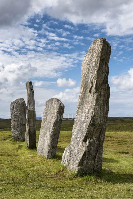 Великобритания, Шотландия, остров Льюис, Калланиш, вид на стоячие камни — стоковое фото