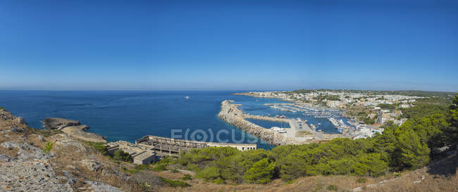 Vista panorámica de Santa Maria di Leuca - foto de stock