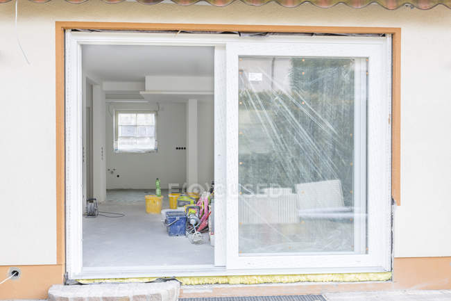 Chantier de construction de maison — Photo de stock