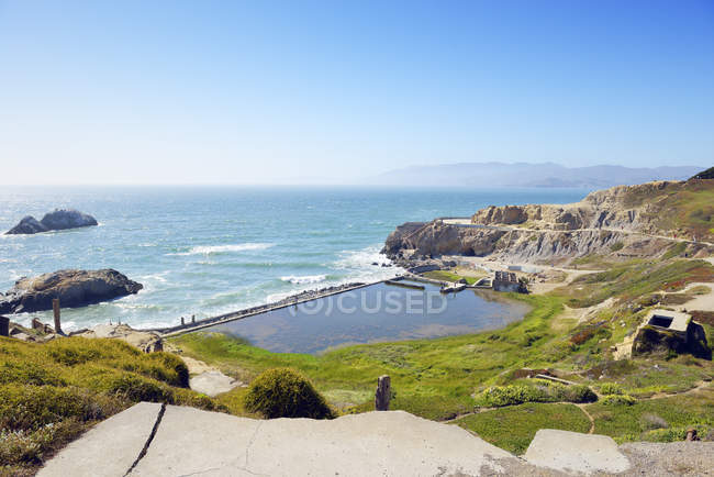 EUA, Califórnia, São Francisco, ruínas de Sutro Banhos no Parque Sutro Heights — Fotografia de Stock