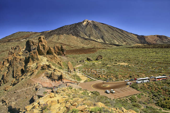 Il parco nazionale del teide occupa la parte più alta dell'isola di Tenerife e della Spagna (Isole Canarie). In questa zona è il vulcano Teide che a 3.718 metri è la vetta più alta delle Isole Canarie, Spagna e qualsiasi massa terrestre nell'Oceano Atlantico
. — Foto stock