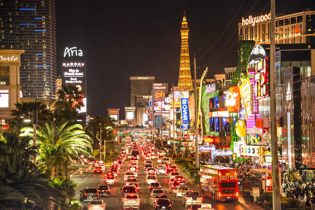 Usa, nevada, las vegas bei Nacht — Stockfoto