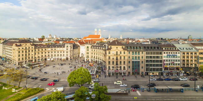 Alemanha, Baviera, Munique, Cidade velha vista aérea cityscape — Fotografia de Stock