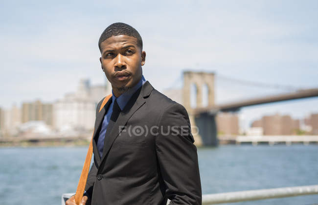EUA, Brooklyn, retrato de homem de negócios — Fotografia de Stock