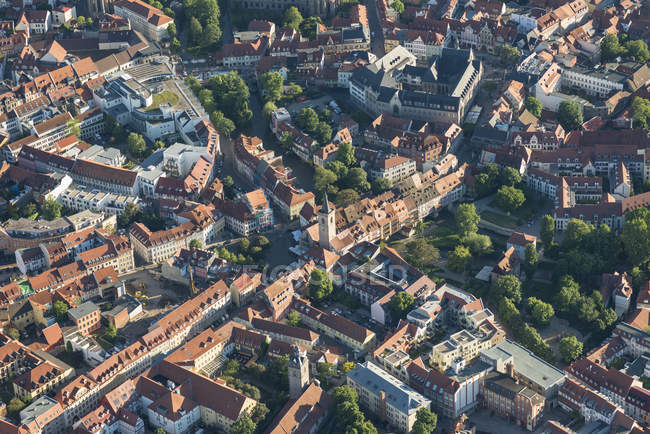 Germany, Erfurt, aerial view of the old city — Stock Photo