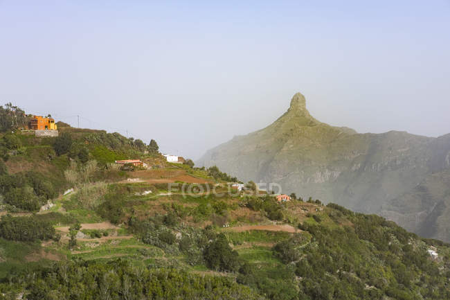 Spain, Canary Islands, Tenerife, Las Carboneras with Roque de Taborno, Anaga Mountains — Stock Photo