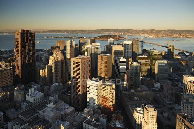 Повітряна фотографія центру міста Сан-Франциско, Каліфорнія, США — стокове фото