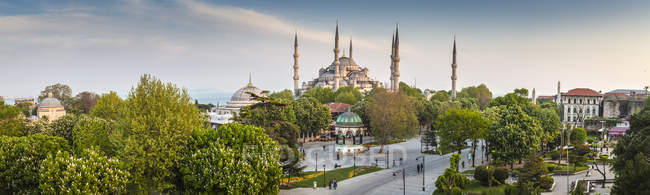 Turquia, Istambul, Vista panorâmica para Haghia Sophia — Fotografia de Stock