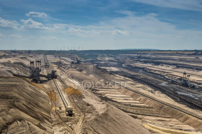 Alemania, Renania del Norte-Westfalia, Borschemich, Garzweiler mina de superficie - foto de stock