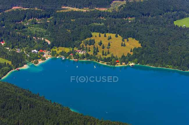 Alemanha, Baviera, Einsiedel no Lago Walchensee — Fotografia de Stock
