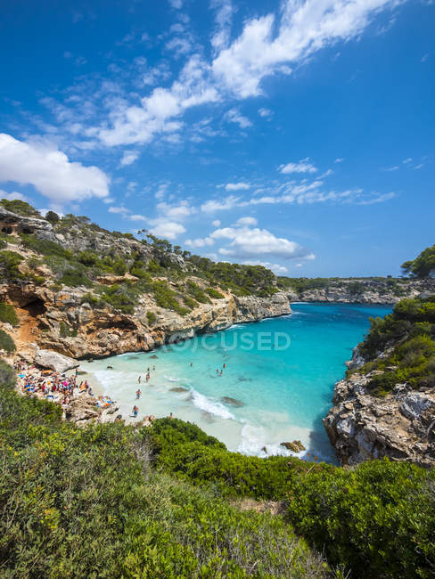 Espanha, Baleares, Maiorca, baía Calo des Moro — Fotografia de Stock
