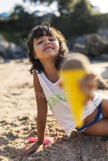 Идеальная девочка на песке