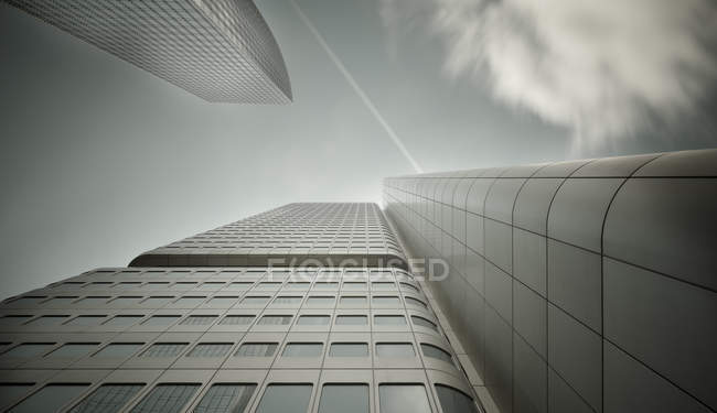 Allemagne, Hesse, Francfort, Tour d'argent, vue basse — Photo de stock
