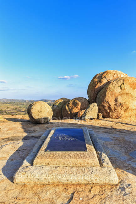 Afrika, Zimbabwe, Matobo-Nationalpark, Grab der cecil rhodes — Stockfoto