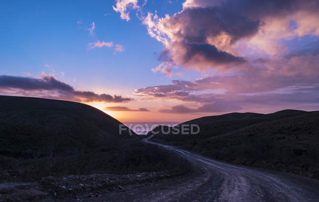 Atlantikstraße am Abend — Stockfoto