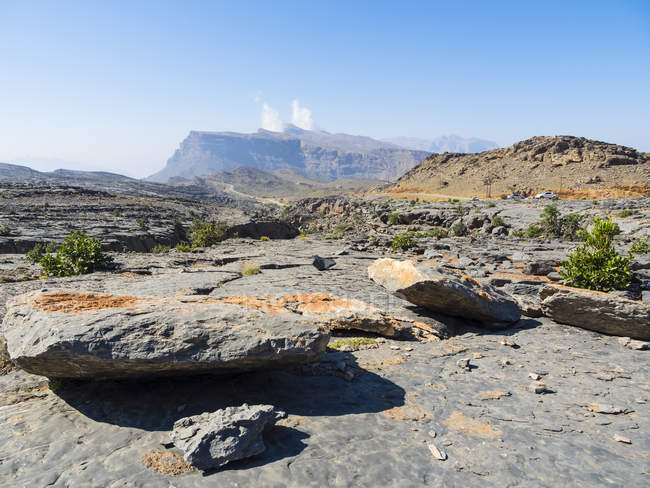 Oman, jabal akhdar Berge, wadi nakhar at jebel shams — Stockfoto