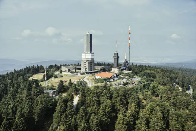 Alemanha, Hesse, Schmitten, Grosser Feldberg, vista aérea — Fotografia de Stock