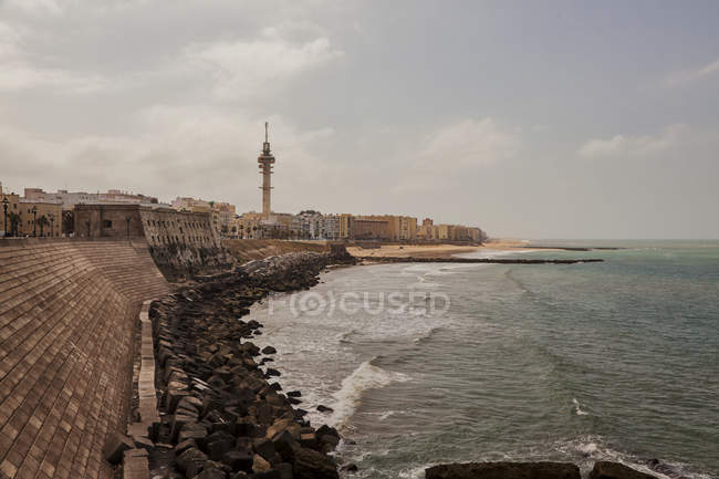Espagne, vue sur la côte de Cadix — Photo de stock
