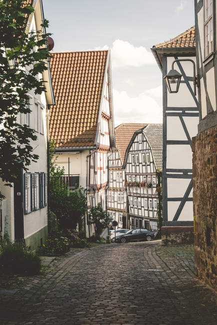 Germany, Hesse, Schlitz, half-timbered houses during daytime — Stock Photo