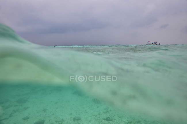 Malaysia, South China Sea, water surface against sky — Stock Photo