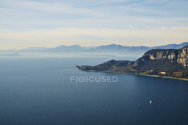 Lake Garda landscape aerial view — Stock Photo