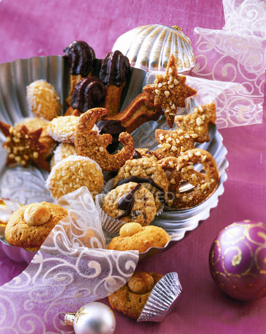 Selection of various Christmas Cookies — Stock Photo