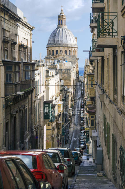 Malta, La Valletta, Basilica Madonna del Monte Carmelo — Foto stock