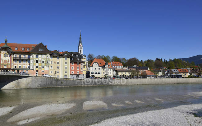 Deutschland, Bayern, Oberbayern, Bad Tölz, Isar — Stockfoto