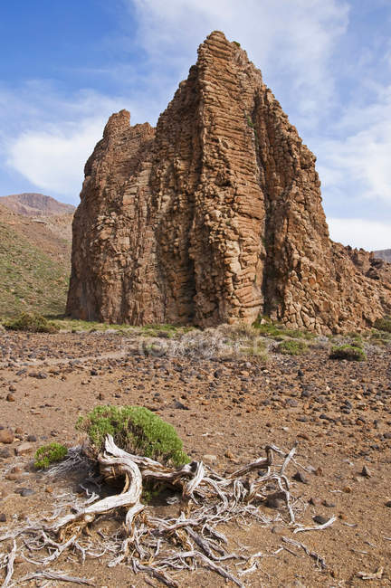 Spagna, Isole Canarie, Tenerife, Parco Nazionale del Teide, Roques de Garcia, La Catedral, formazione rocciosa durante il giorno — Foto stock