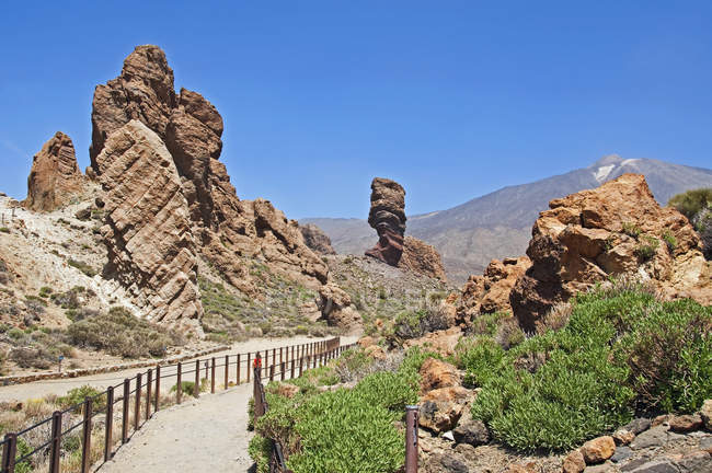 Spagna, Isole Canarie, Tenerife, Monte Teide, Parco Nazionale del Teide, Roques de Garcia — Foto stock