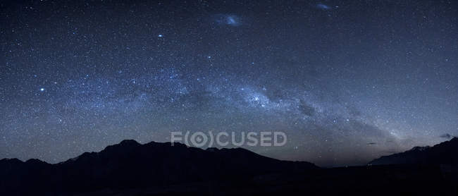 Neuseeland, Sternenhimmel, Milchstraße in der Nacht — Stockfoto