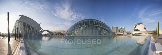 Spagna, Valencia, Città delle Arti e delle Scienze durante il giorno — Foto stock
