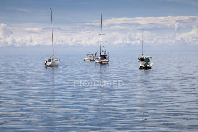 Slovenia, Istria, Koper, boats on Adriatic Sea — Stock Photo