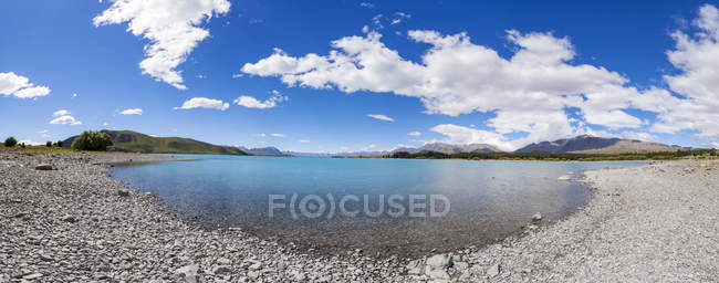 New Zealand, South Island, panoramic view of  Lake Tekapo — Stock Photo