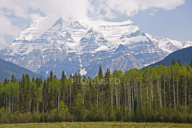Canadá, Columbia Británica, Montañas Rocosas, Mount Robson, Mount Robson Provincial Park - foto de stock