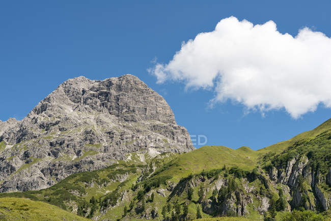 Austria, Vorarlberg, Kleinwalsertal, Widderstein di giorno — Foto stock