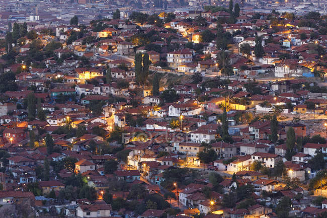 Turquía, Ankara, Vista de la ciudad, Vivienda Gecekondu - foto de stock