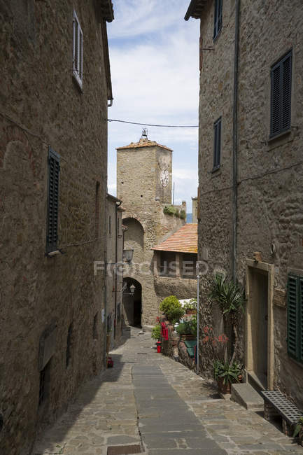 Italy, Tuscany, Castiglione della Pescaia, Old town — Stock Photo